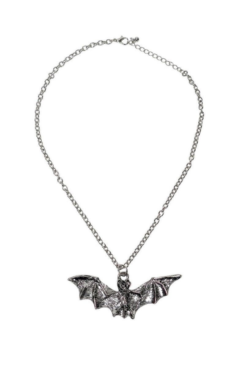 Nightwing Bat Necklace [Silver]