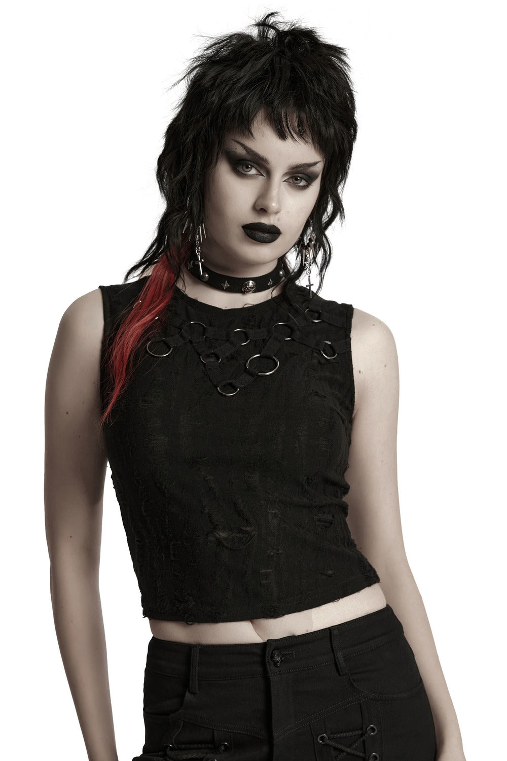 Vampyre Huntress Distressed Tank Top