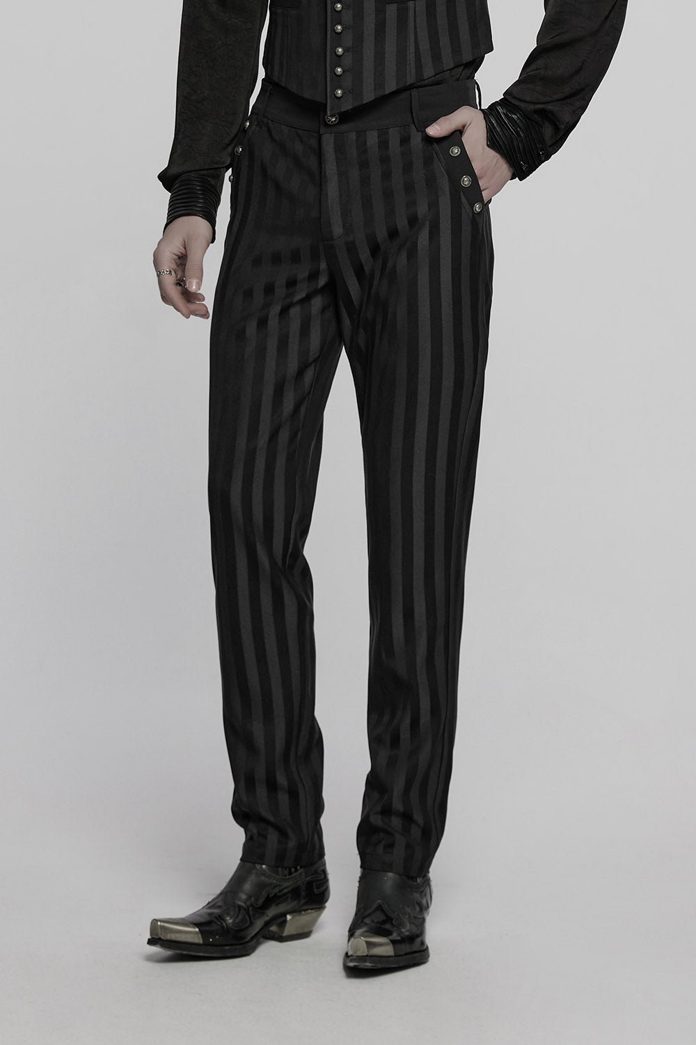 Sweeney Striped Trousers [Black]