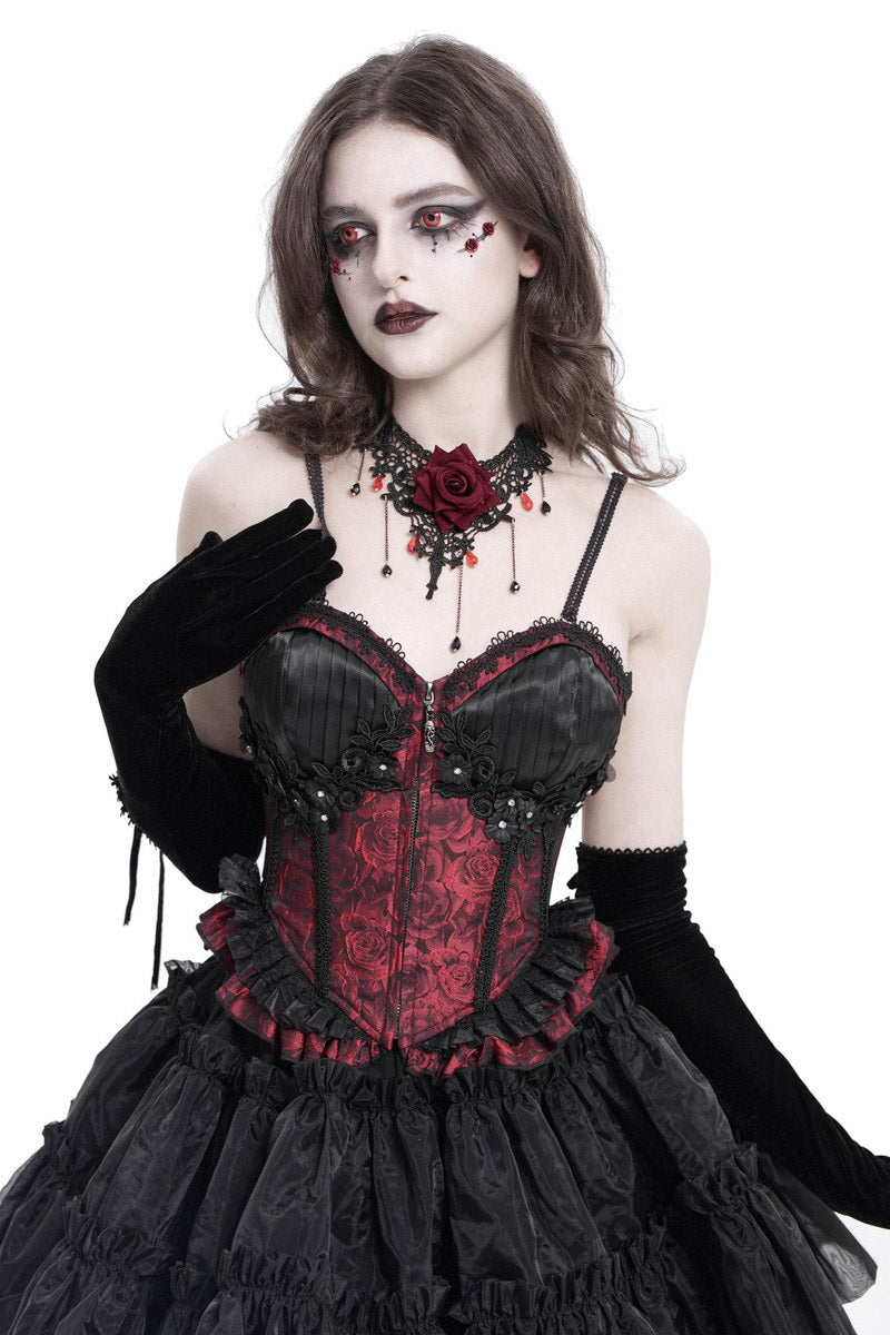 Painting the Roses Red Corset Top