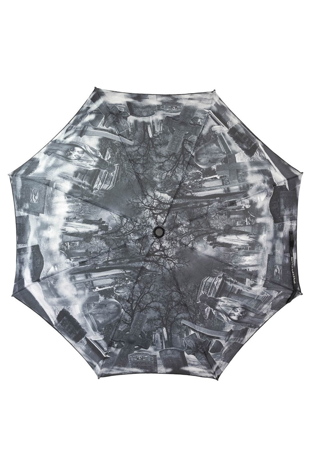 Skull Handle Cemetery Umbrella