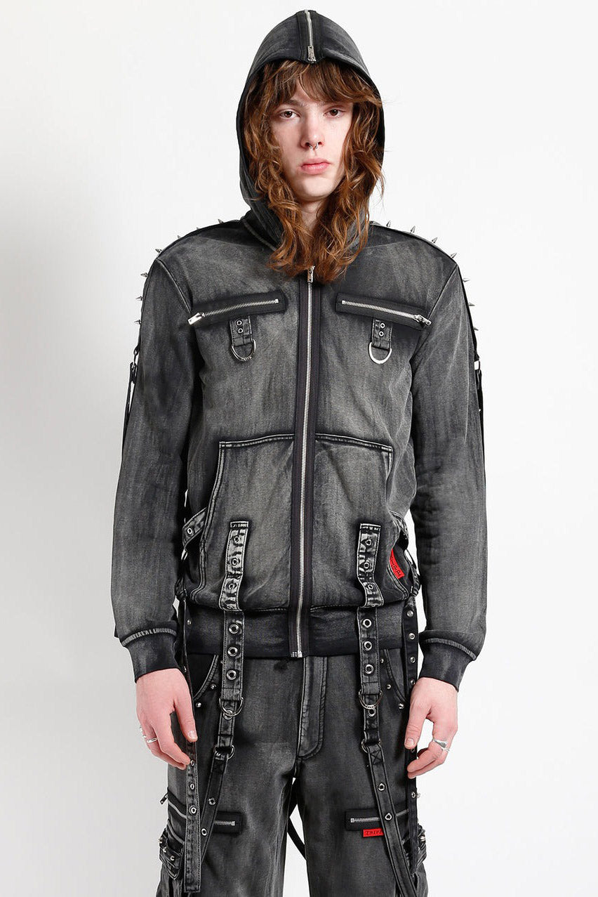 Tripp NYC Monster Fog Hoodie [Black/Mechanical Wash]