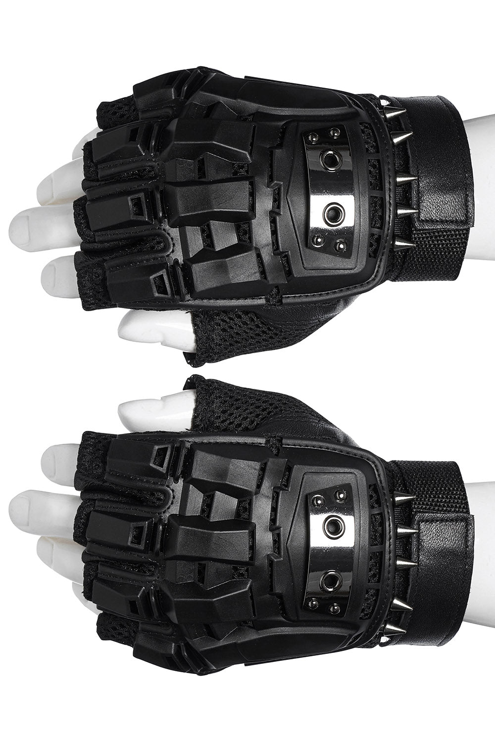 Wasteland Spiked Fingerless Gloves