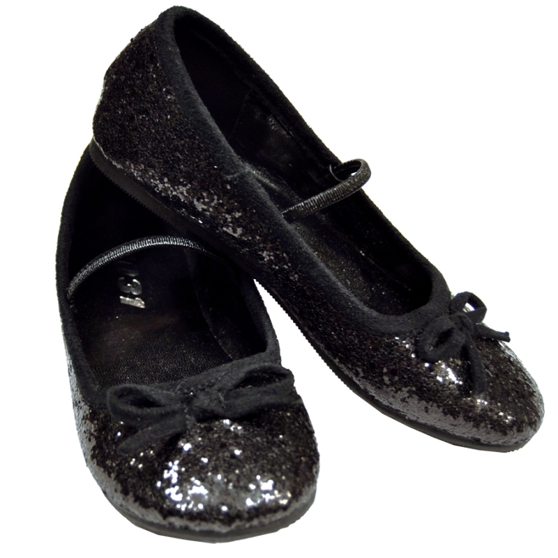Flat Ballet Glittr Ch Bk Small
