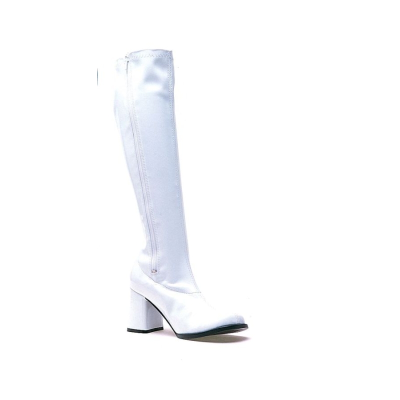 Go Go Boot White Size 10