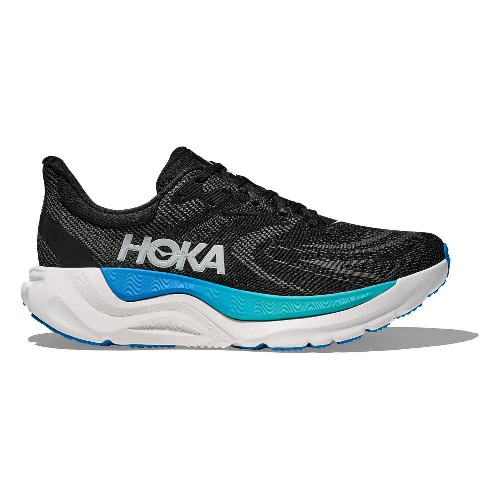Hoka Arahi 8 | Black/Skyward Blue | Men's Stability Running and Walking Shoe