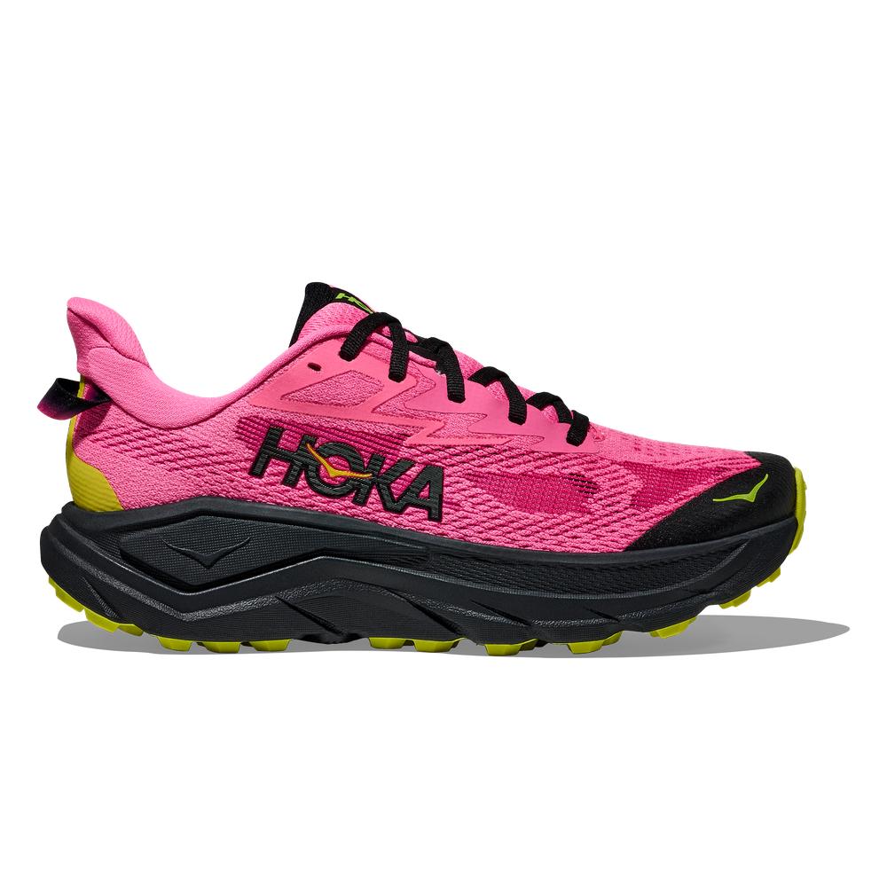 Hoka Challenger 8 | Neon Rose/Black | Women's Cushioned Trail Shoe