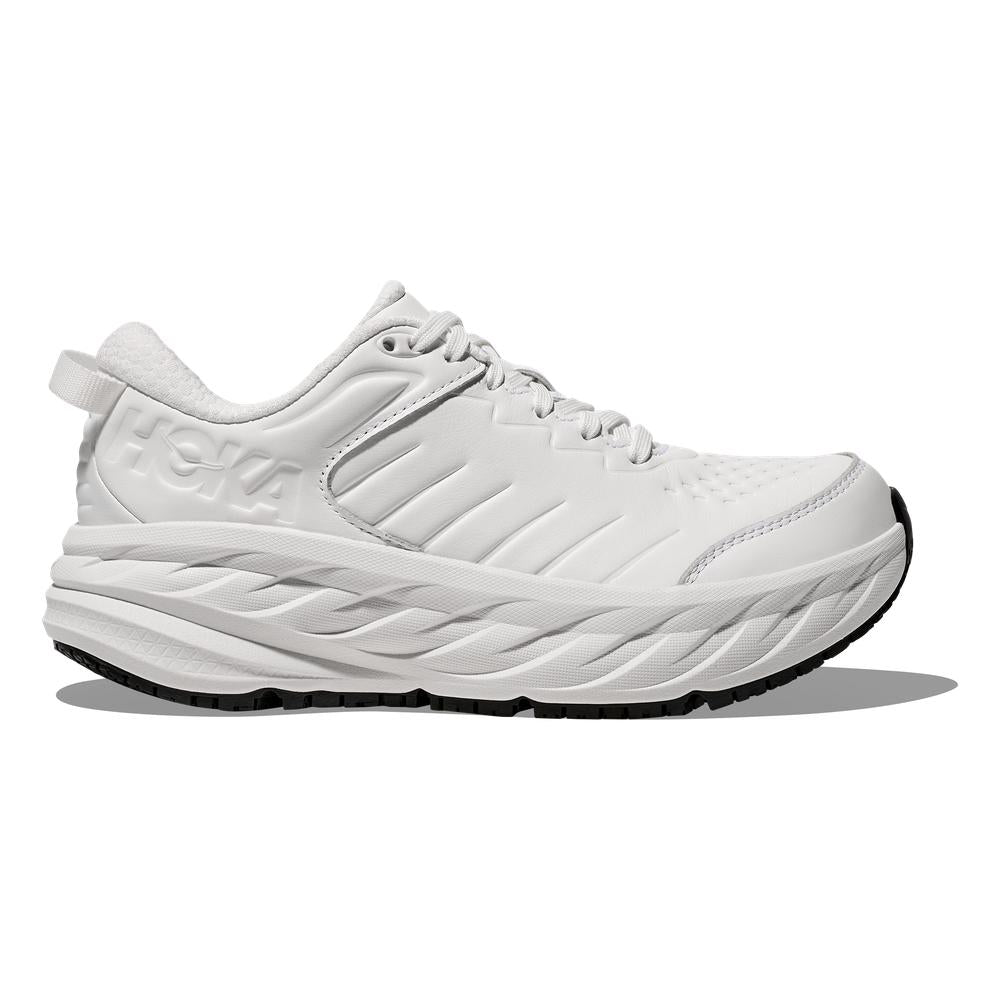 Hoka Bondi SR | Frost/Frost | Women's Slip-Resistant Walking Shoes