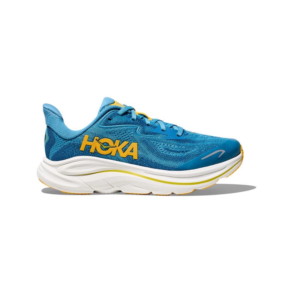 HOKA Clifton 10 | Alpine Blue/Foggy Night | Youth Running and Walking Shoe