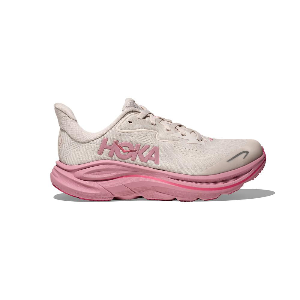 HOKA Clifton 10 | Rose Cream/Dried Rose | Youth Running and Walking Shoe