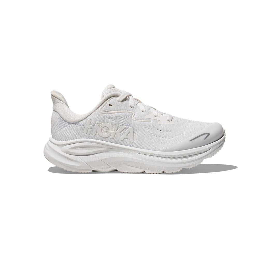 HOKA Clifton 10 | White/White | Youth Running and Walking Shoe