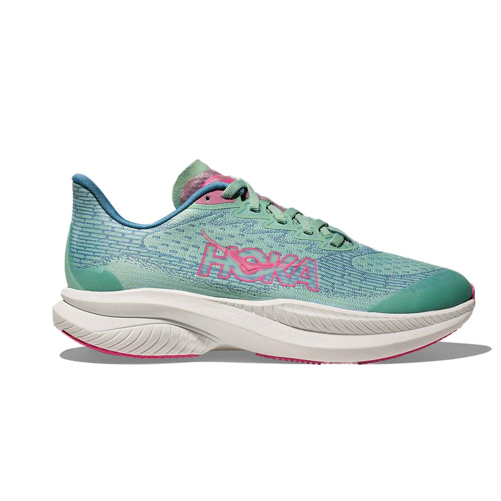 HOKA Mach 6 | Jadeite/Alpine Blue | Youth Running and Walking Shoe