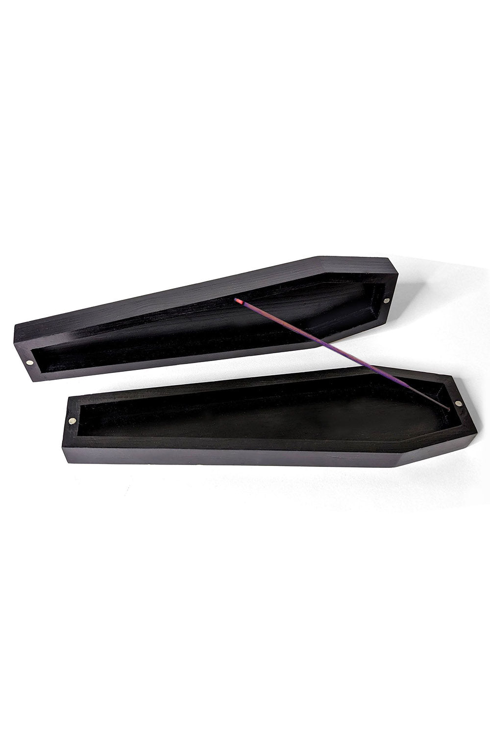 2 Piece Coffin-Shaped Incense Burner