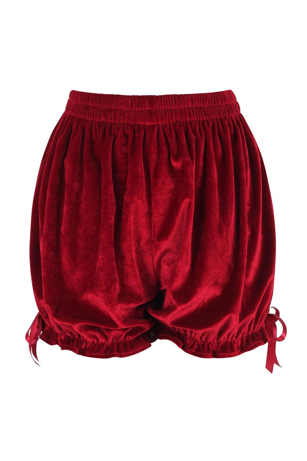 Dark Red Velvet Bloomers