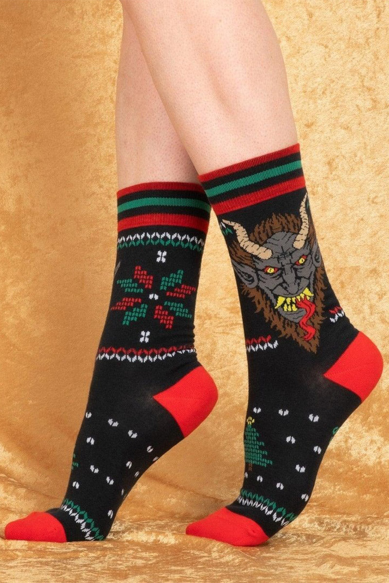 Krampus Sweater Crew Socks