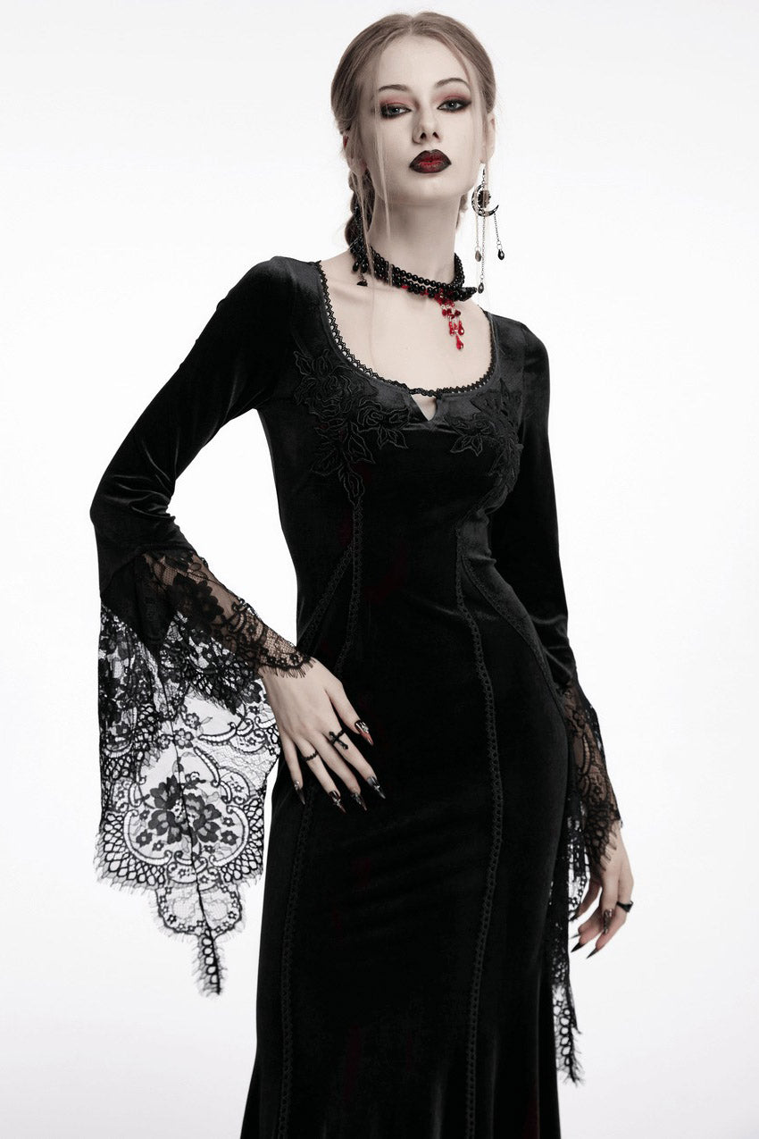 Bride of Night Embroidered Dress