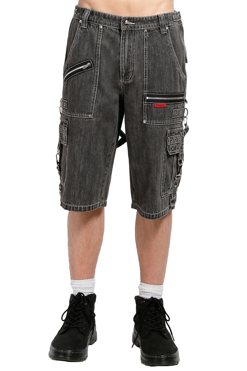 Tripp NYC Clash Shorts [BLACK DENIM]