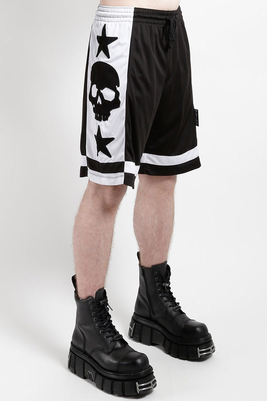 Tripp NYC Logo Jersey Shorts [Black/White]