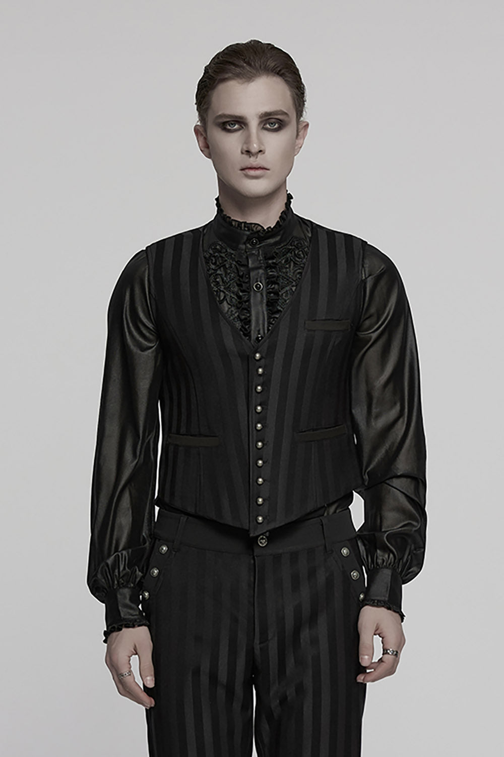 Sweeney Striped Waistcoat [Black]