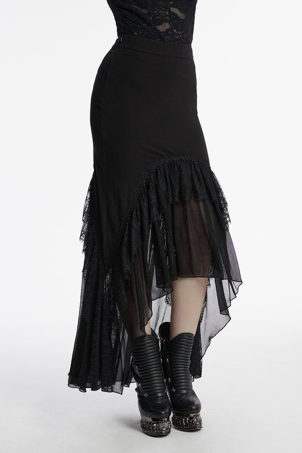 Cathedral Arches Layered Lace Skirt