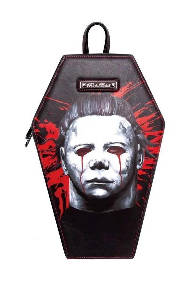 Michael Myers Coffin Backpack [Blood Splatter Background]
