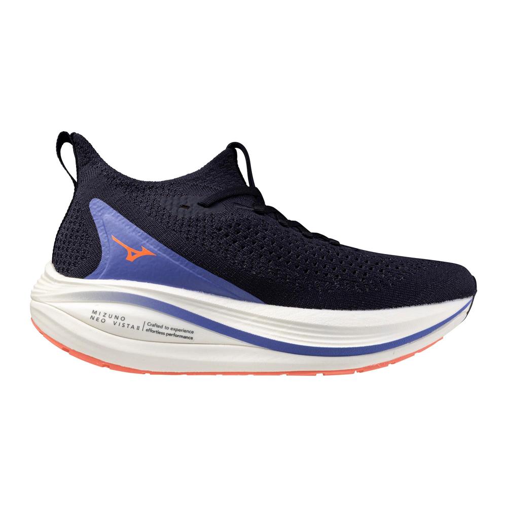 Mizuno Neo Vista 2 | Baritone Blue/Striking Coral | Women's Cushioned Running Shoe