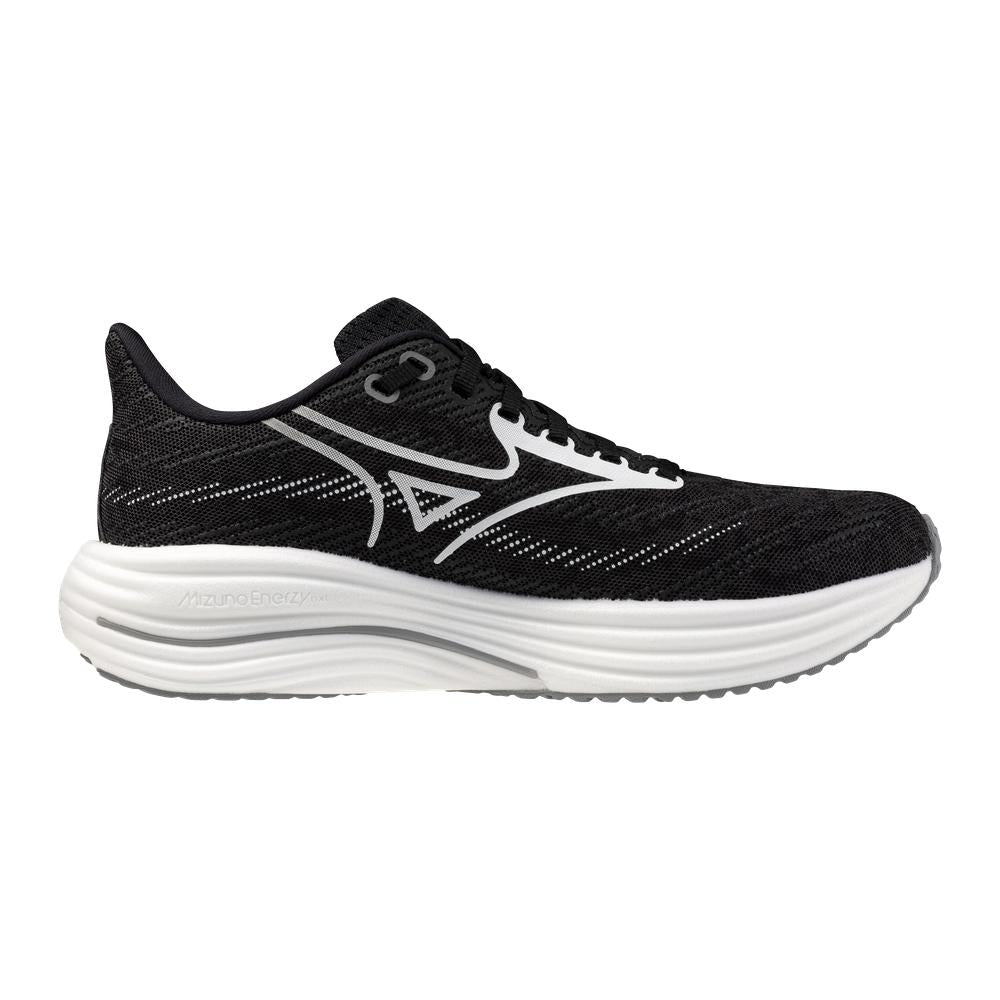 Mizuno Wave Rider 29 | Black Sand/White | Women's Neutral Running and Walking Shoe