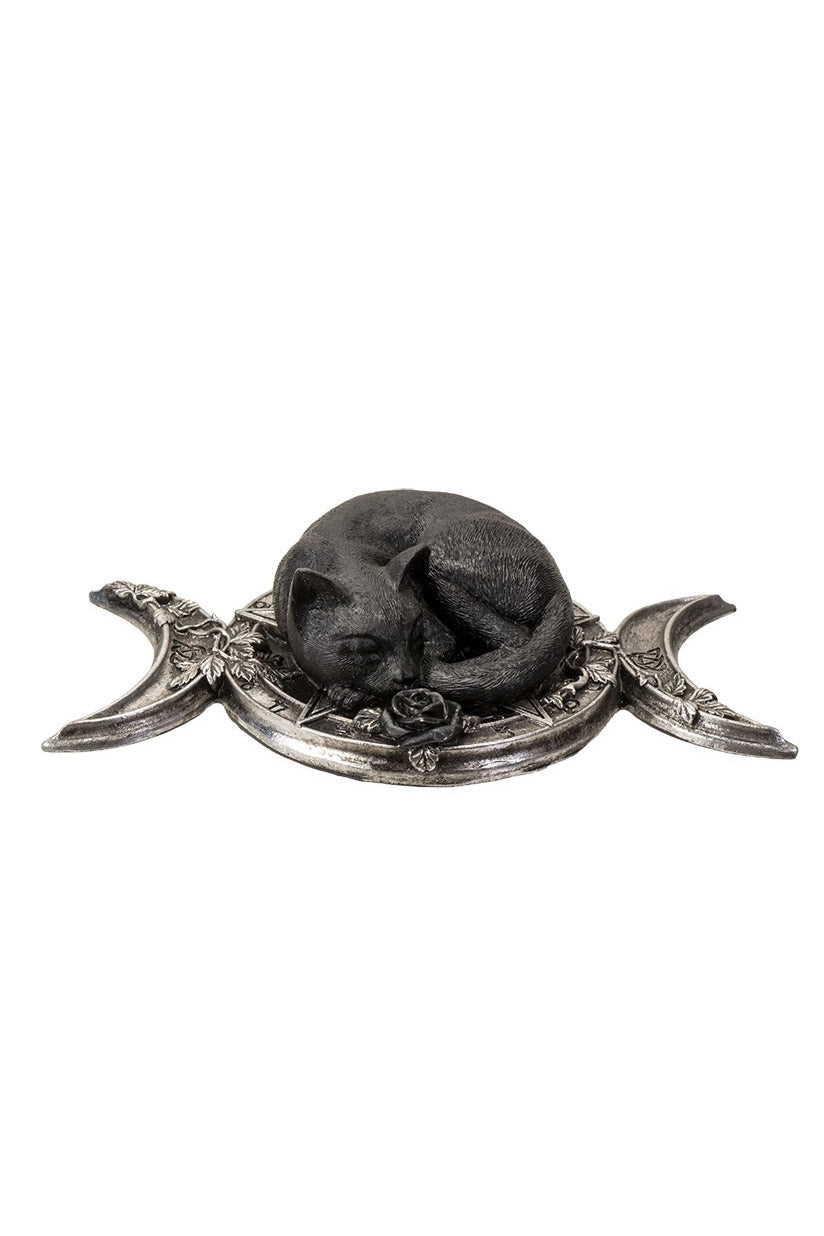 Triple Moon Black Cat Figurine