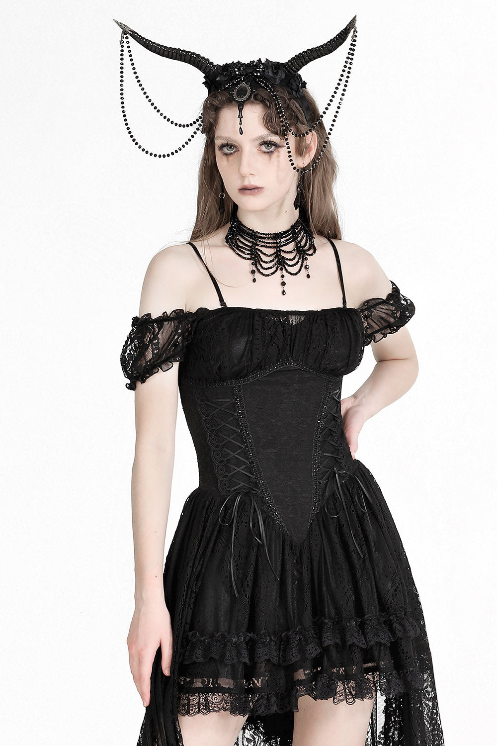 Nordic Witch Gothic Horned Headband