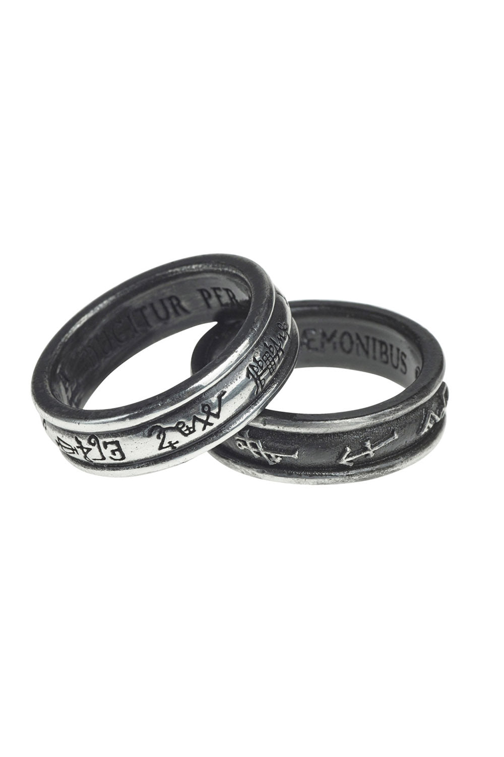 Demon Black & Angel White Ring Set