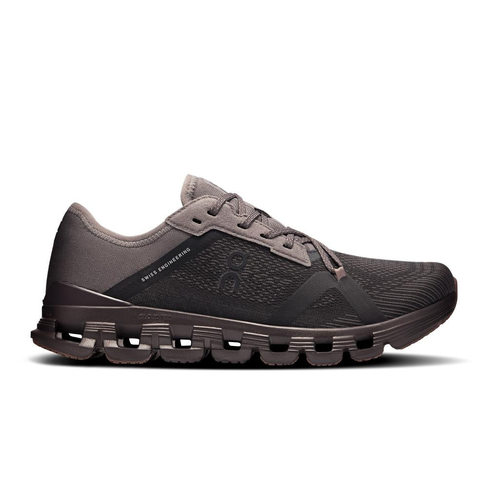 ON Cloud X 4 AD | Pebble/Eclipse | Women's Athletic Shoe for Everyday Wear