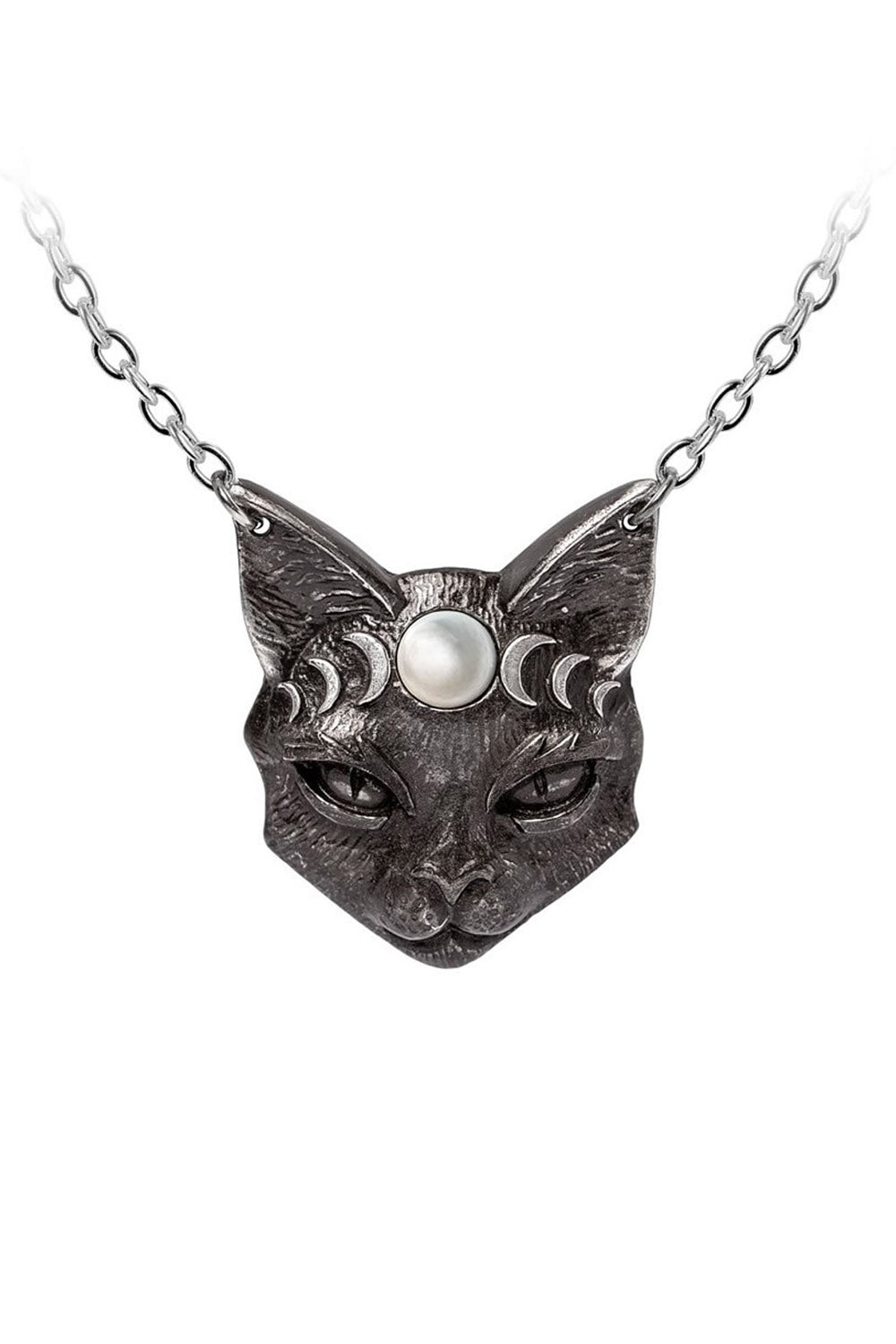 Mystic Moon Cat Pendant Necklace