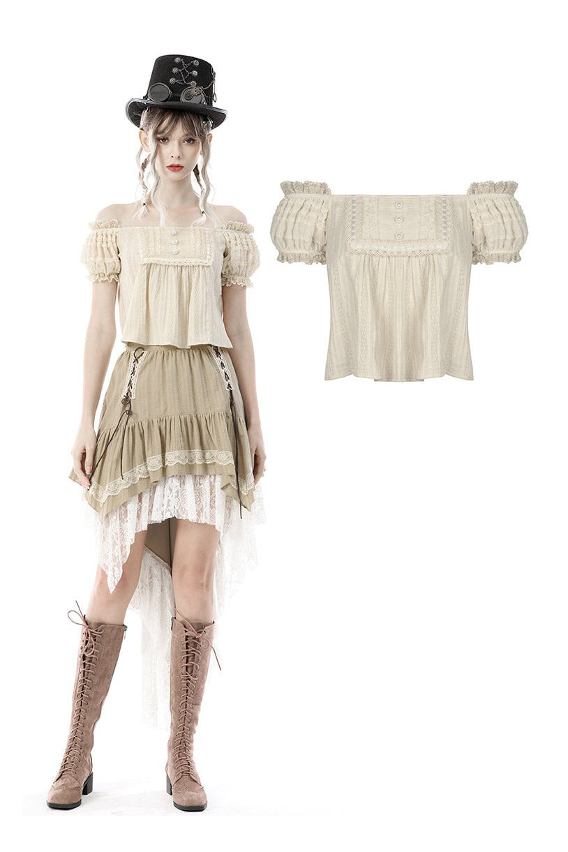 Vintage Witch Off the Shoulder Top