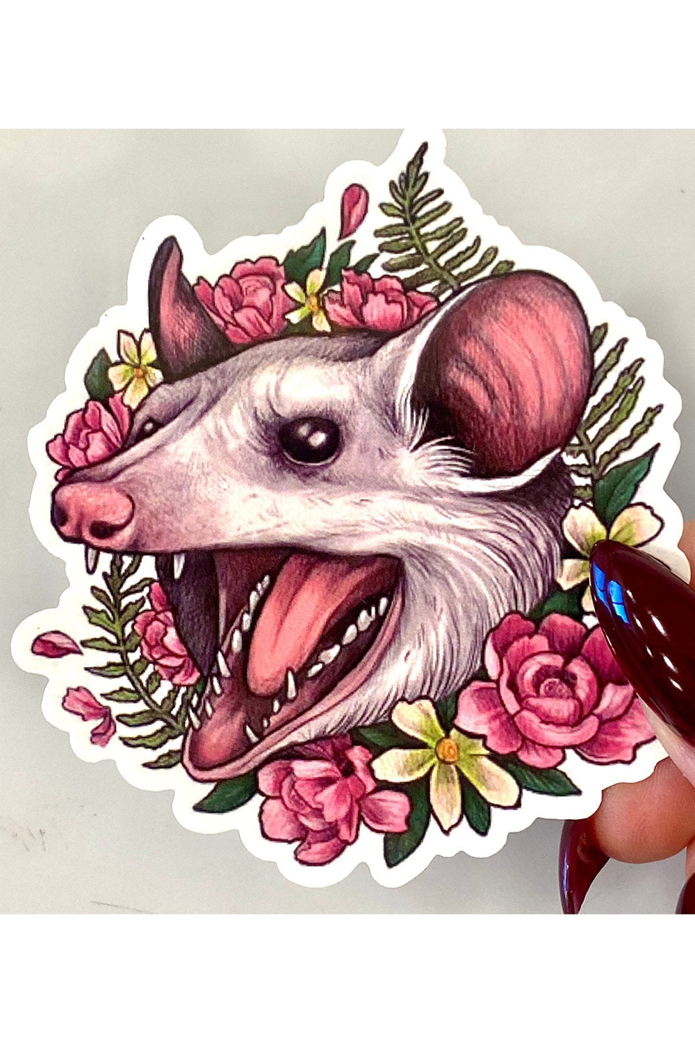 Blossom Possum Sticker
