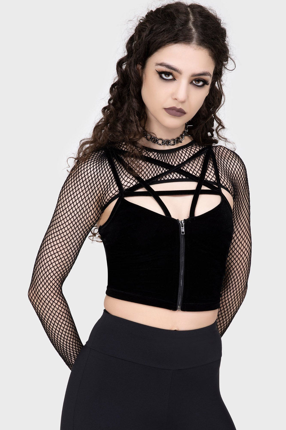 Bite Me Fishnet Bolero [B]