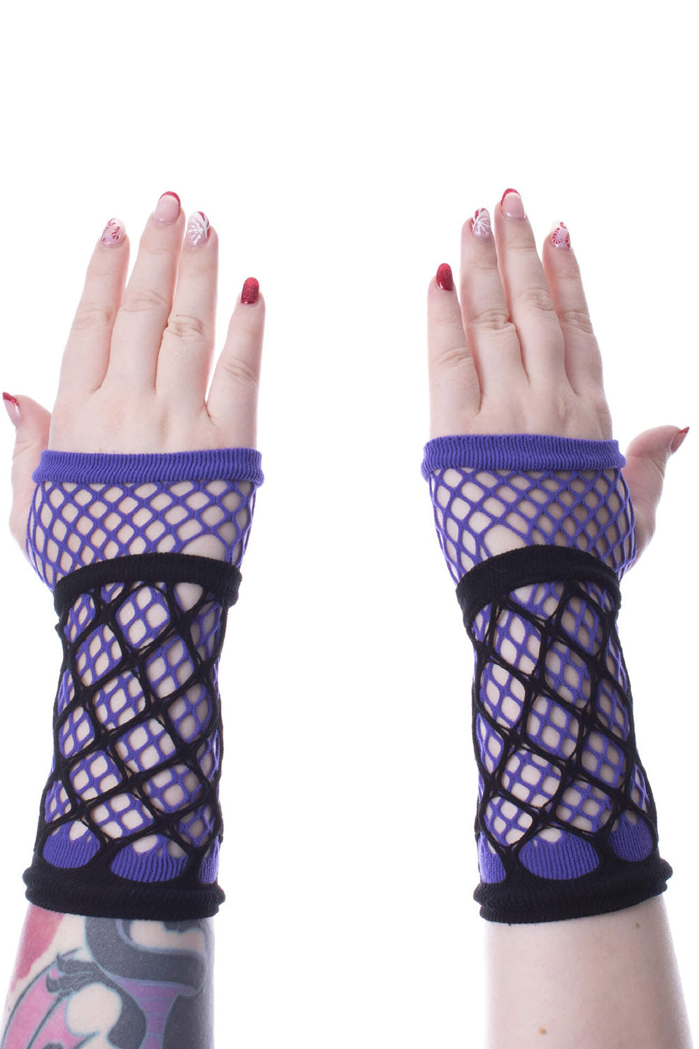 Ruby Mesh Gloves [Purple/Black]
