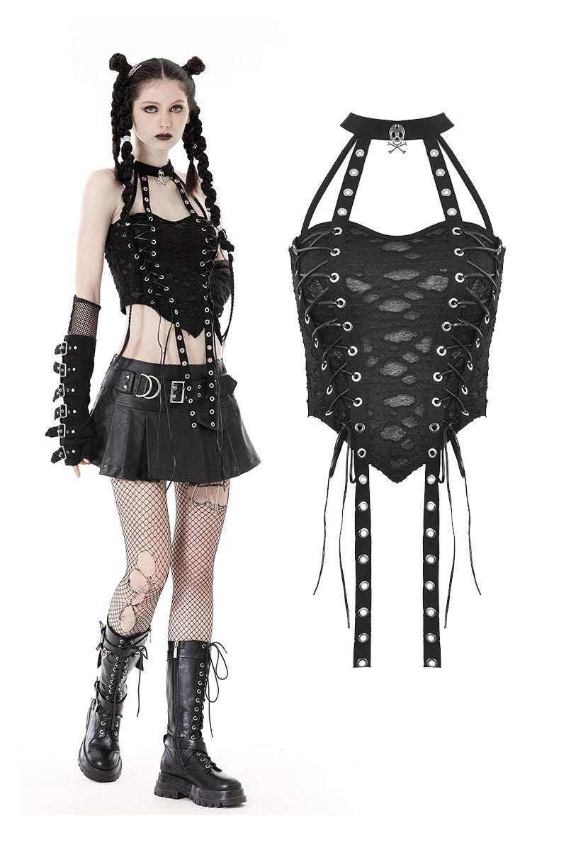 Skull Hunter Halter Top