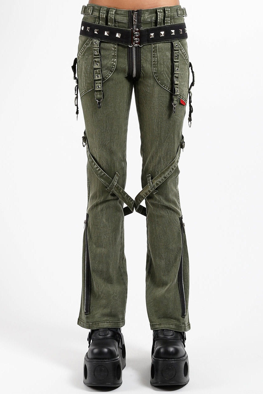 Tripp NYC Power Belt Pants [ARMY/BLEACH]