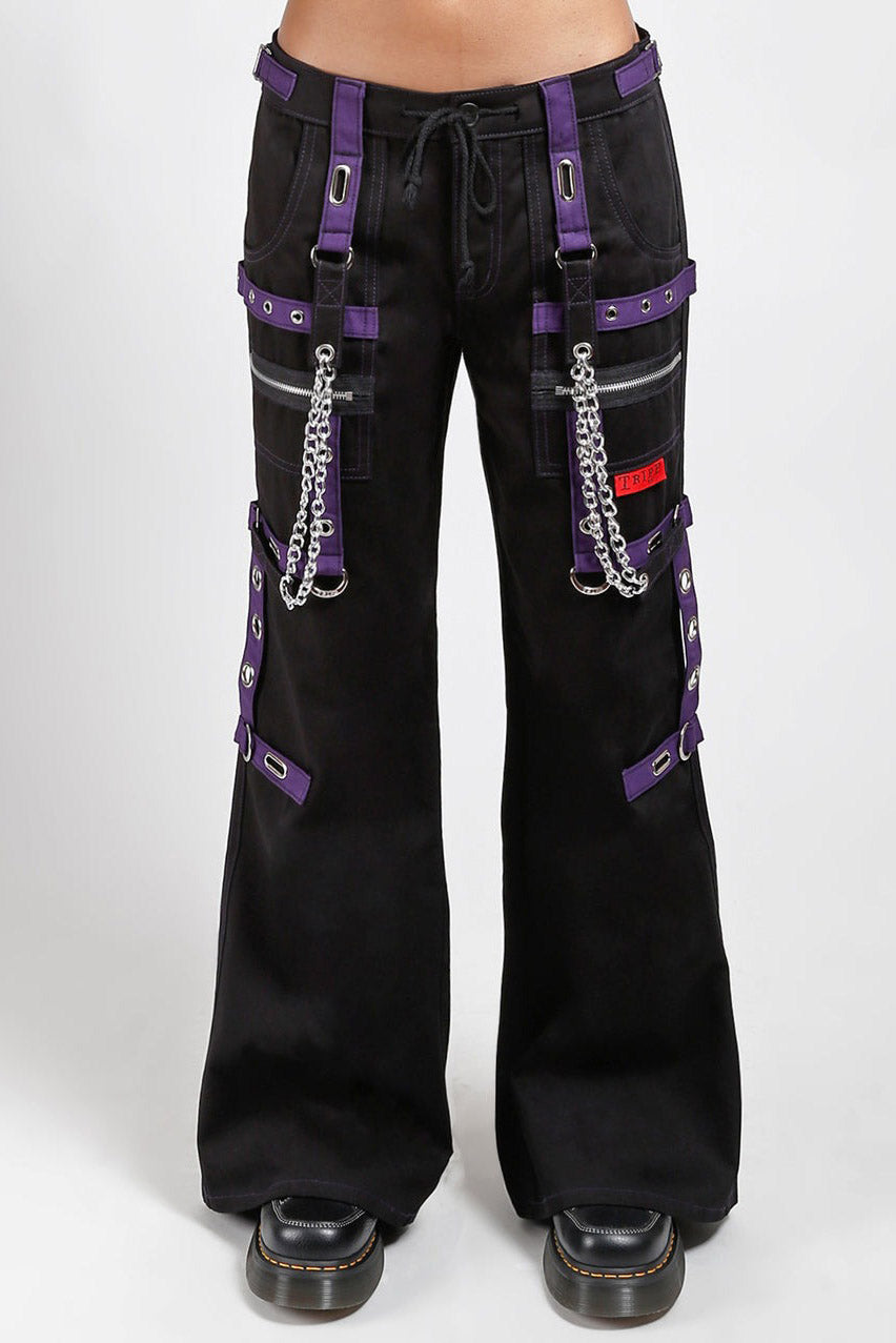 Tripp NYC Chain Dark Street Pants [Black/Purple]