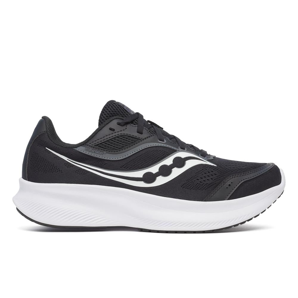 Saucony Cohesion 18 | Black/White | Men's Everyday Running and Walking Shoe