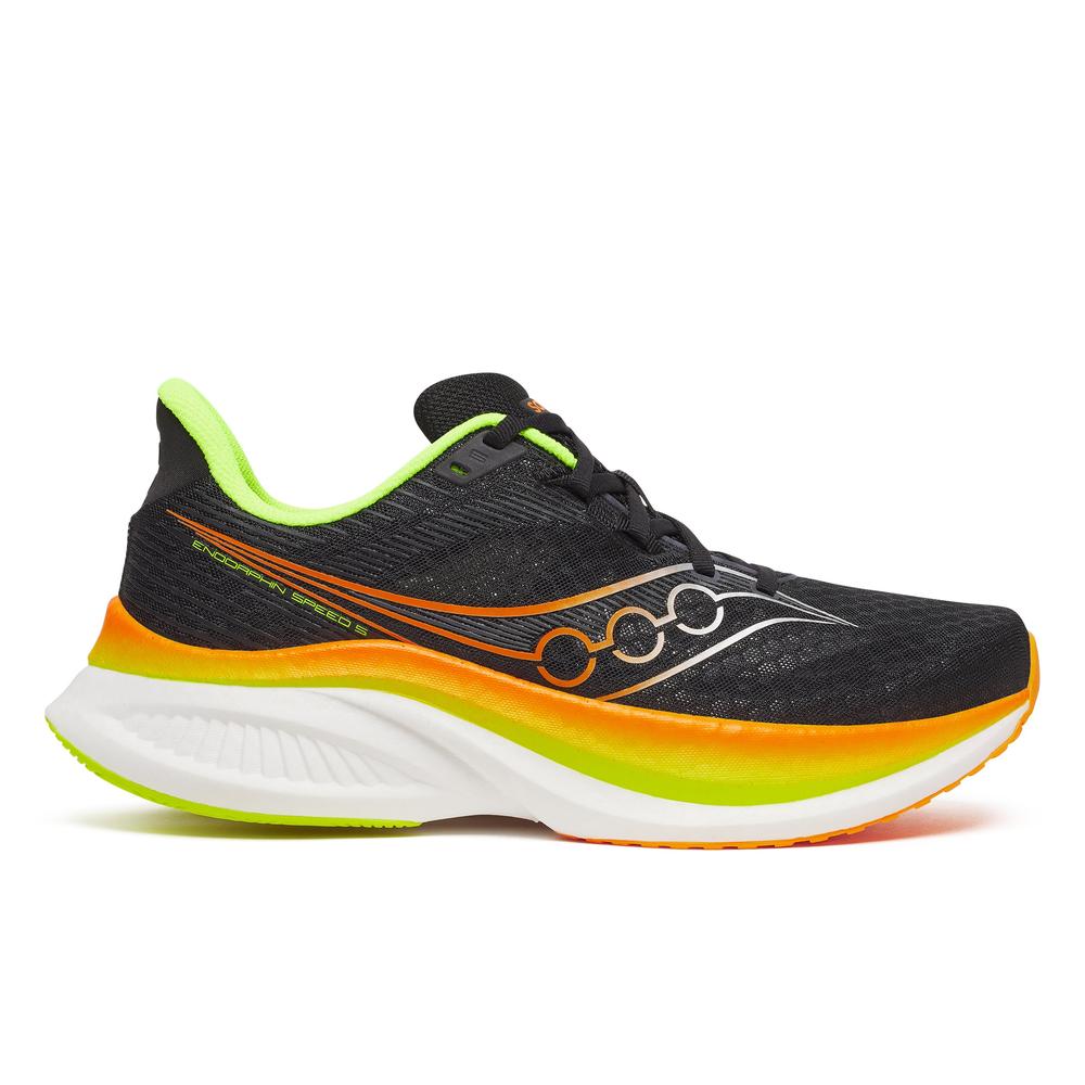 Saucony Endorphin Speed 5 |Black/VO2 | Men's Lightweight, Responsive Running Shoe