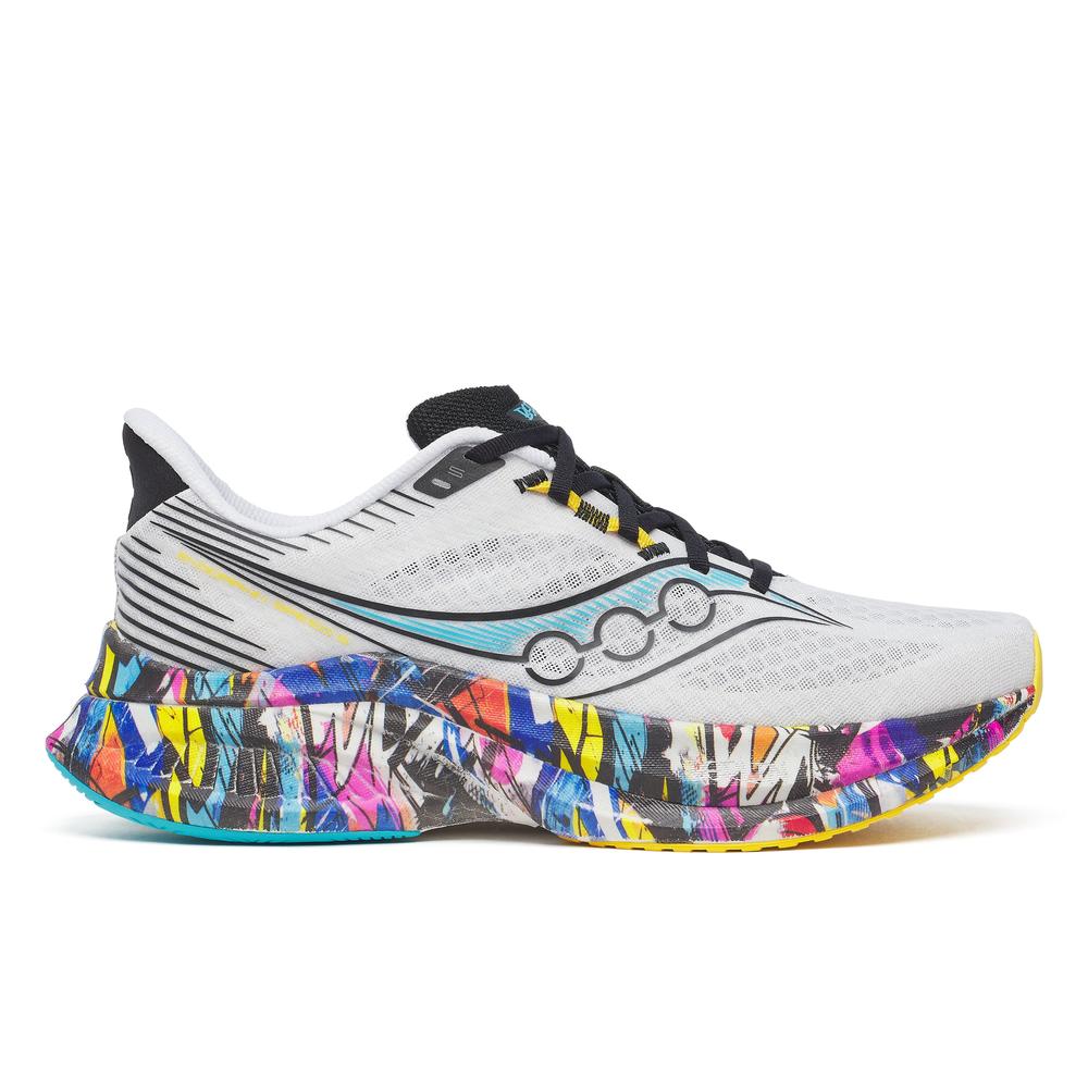 Saucony Endorphin Speed 5 | White/Black | Men's Lightweight, Responsive Running Shoe