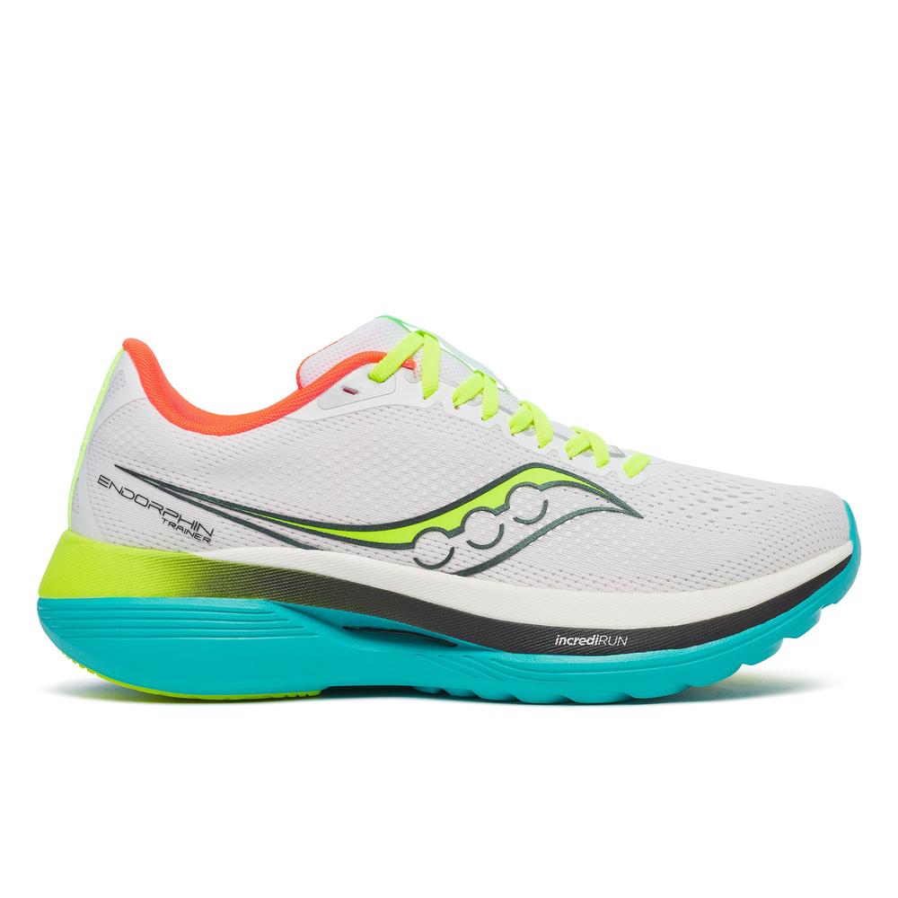 SAUCONY Endorphin Trainer | White/Mutant| Men's High-Performance Running Shoes