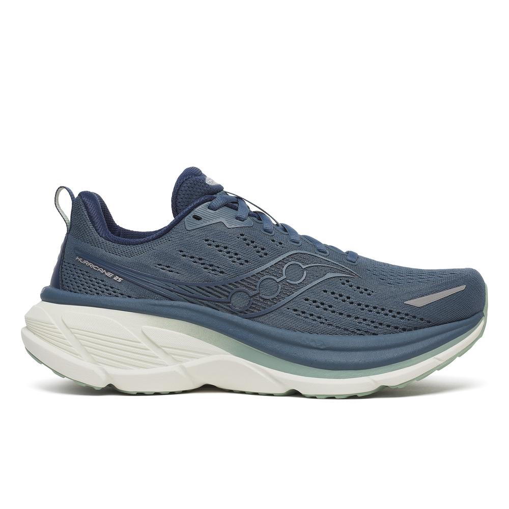 Saucony Hurricane 25 | Dusk/Iceberg | Men's Cushioned Stability Running and Walking Shoe