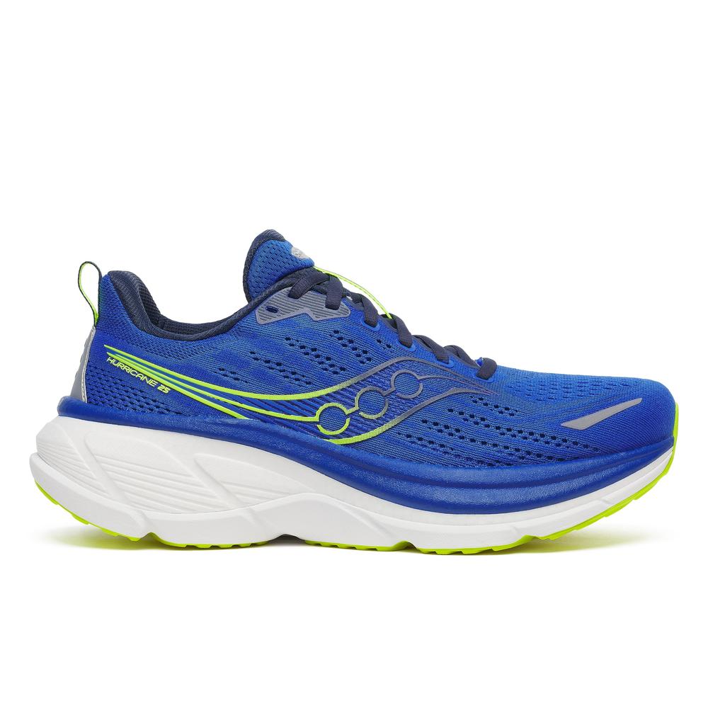 Saucony Hurricane 25 | Lapis/Citron| Men's Cushioned Stability Running and Walking Shoe