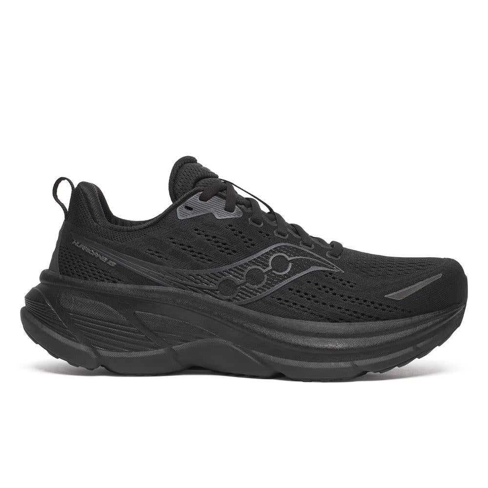 Saucony Hurricane 25 | Triple Black | Men's Cushioned Stability Running and Walking Shoe