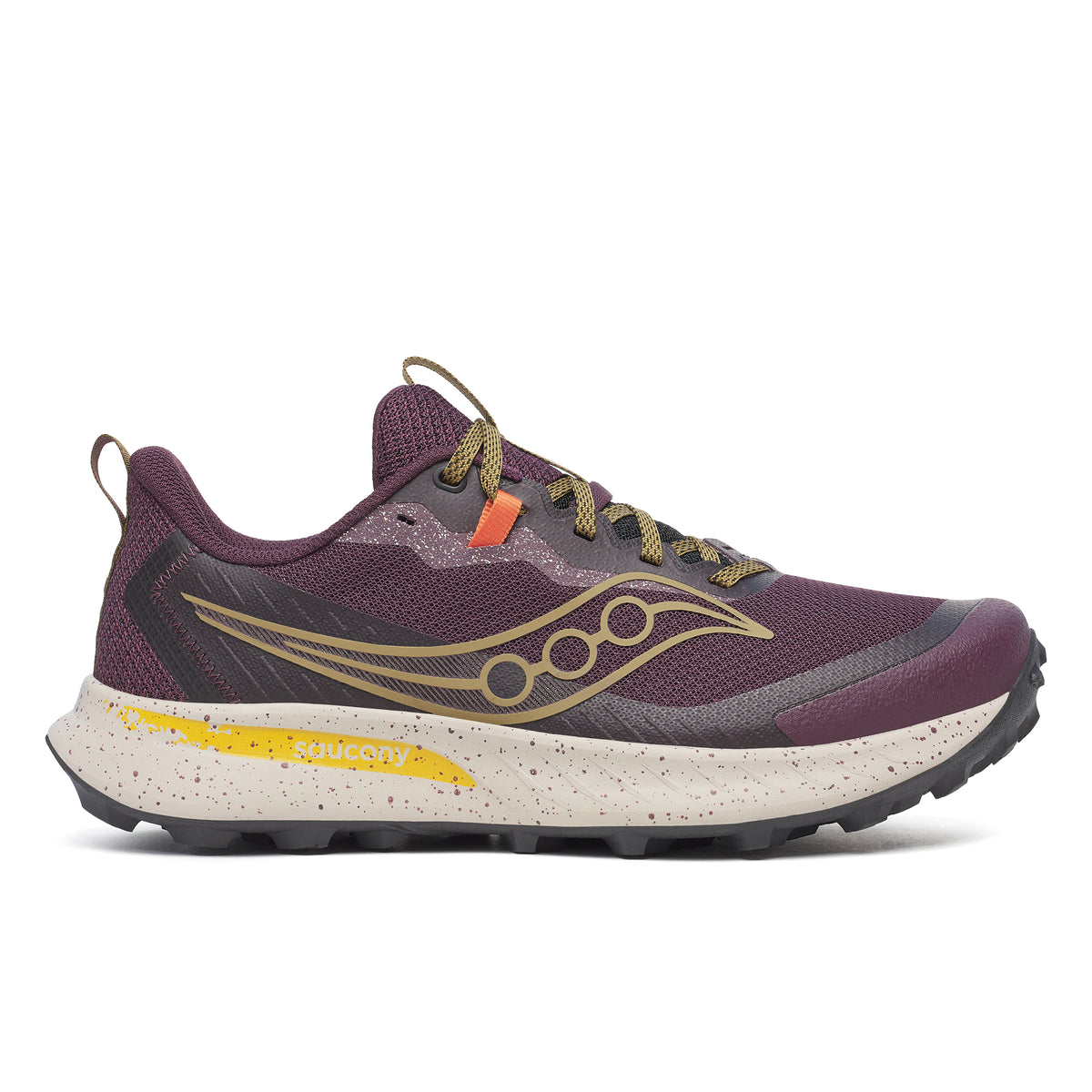 Saucony Peregrine 15 | Wine/Kodiak | Men's Trail Running Shoes