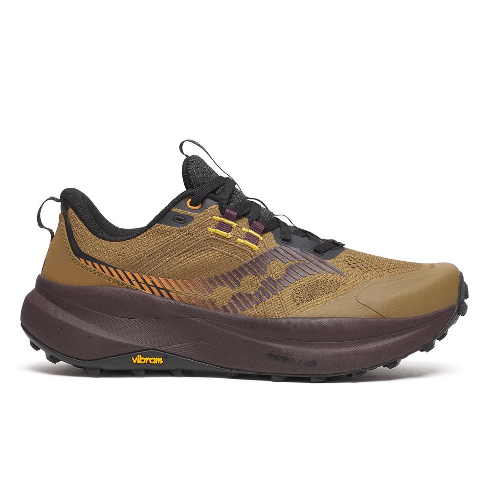 Saucony Xodus Ultra 4 | Kodiak/Wine | Men's Cushioned Trail Running and Walking Shoe