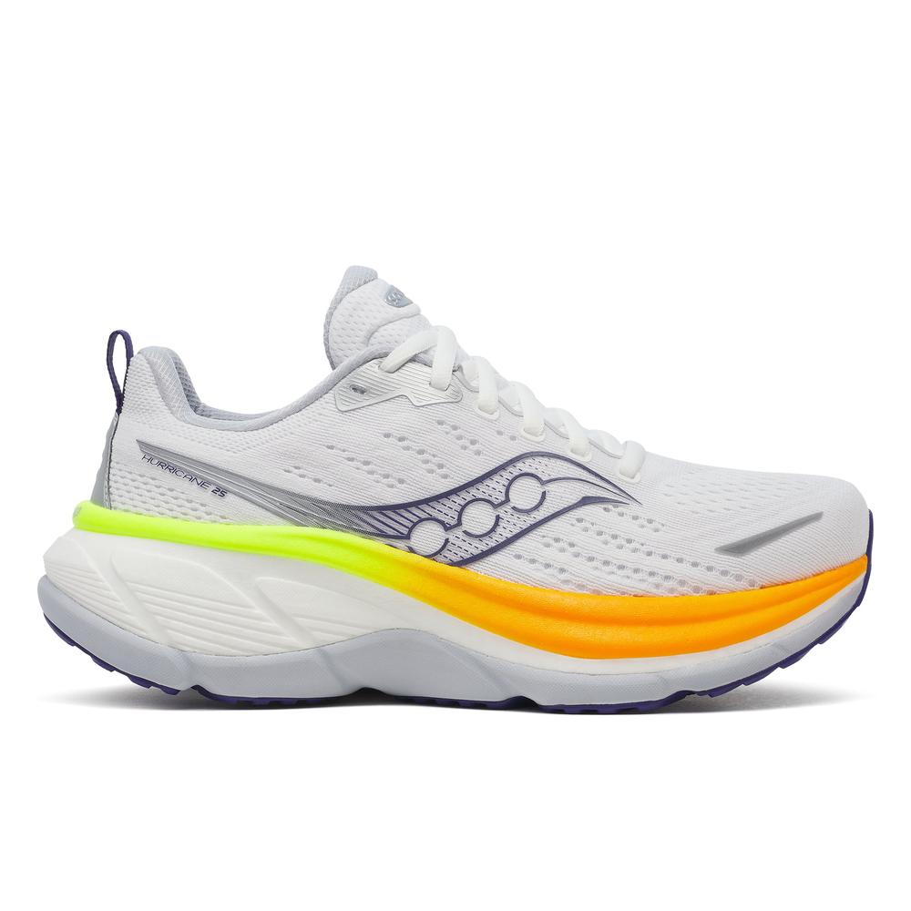 Saucony Hurricane 25 | White/Frigid | Women's Cushioned Stability Running and Walking Shoe