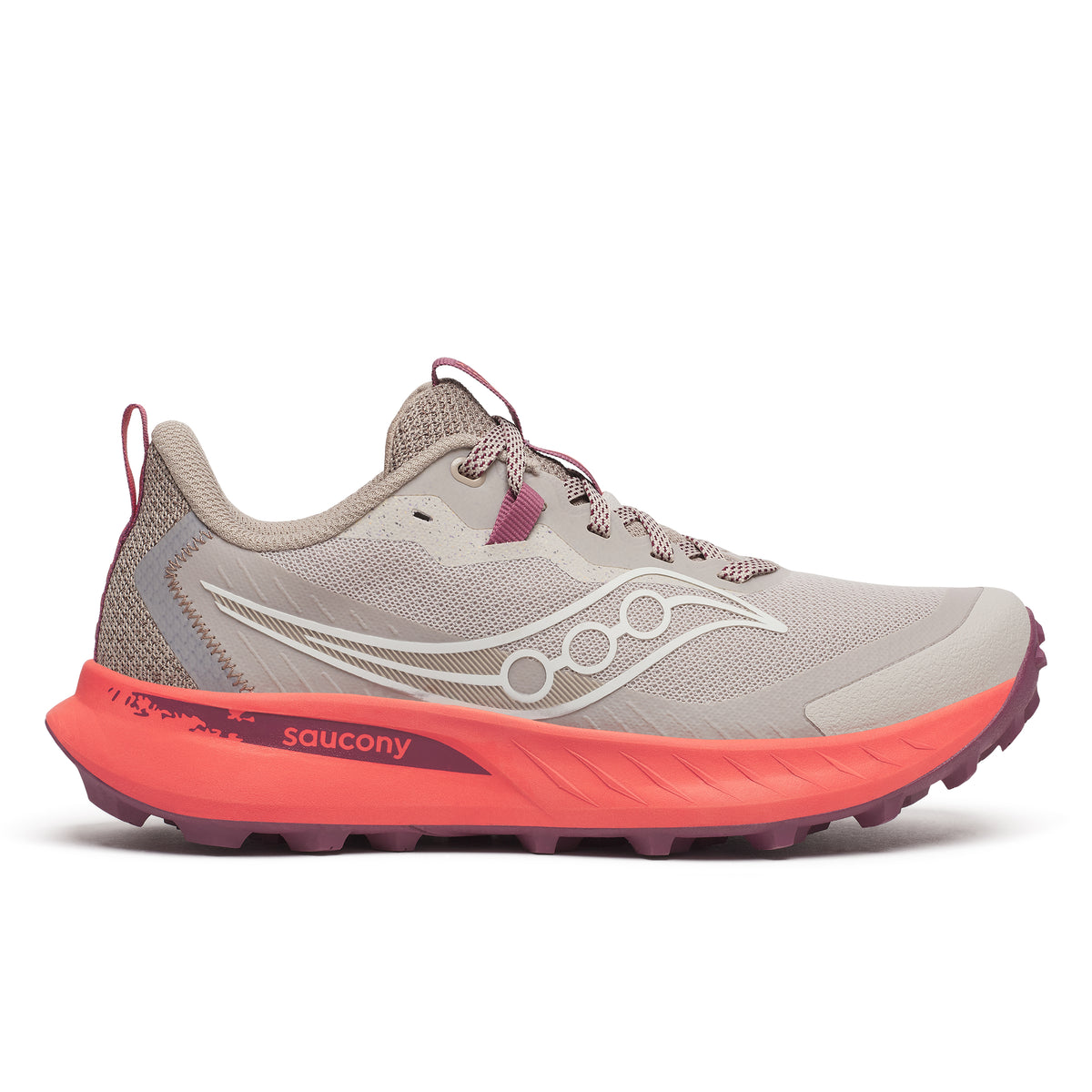 Saucony Peregrine 15 | Oat/Salmon | Women's Trail Running Shoes
